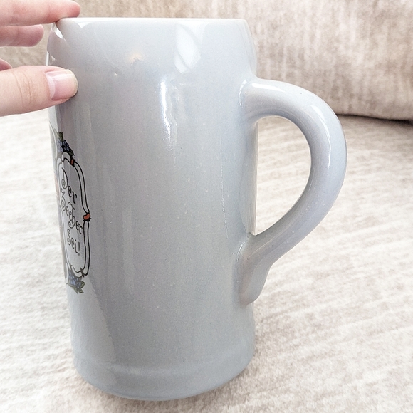 German style beer drinking mug tall and heavy USA collectable ceramic stoneware - Picture 5 of 8